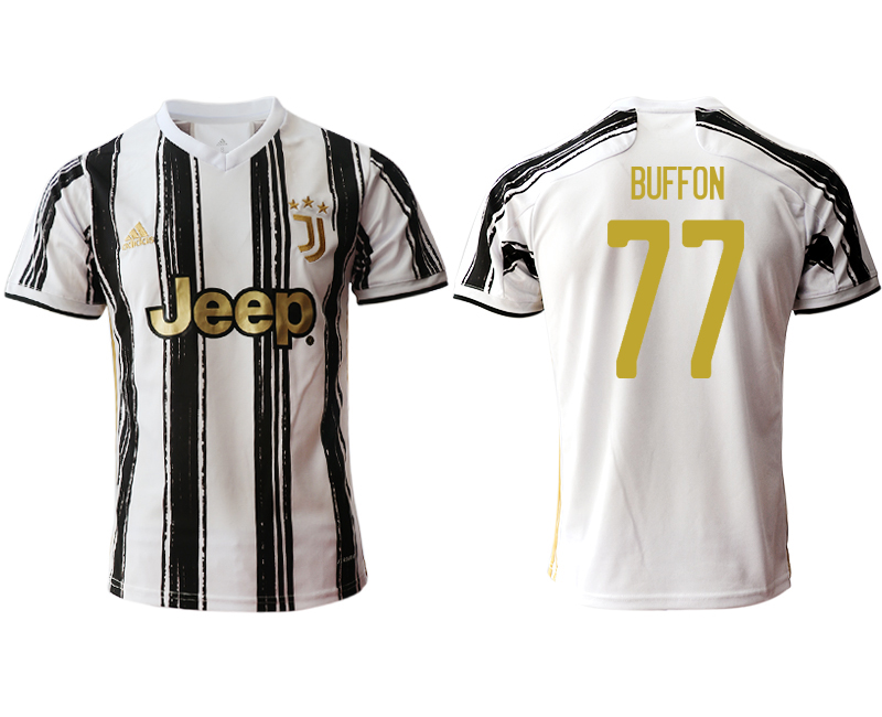 Men 2020-2021 club Juventus home aaa version #77 white Soccer Jerseys1